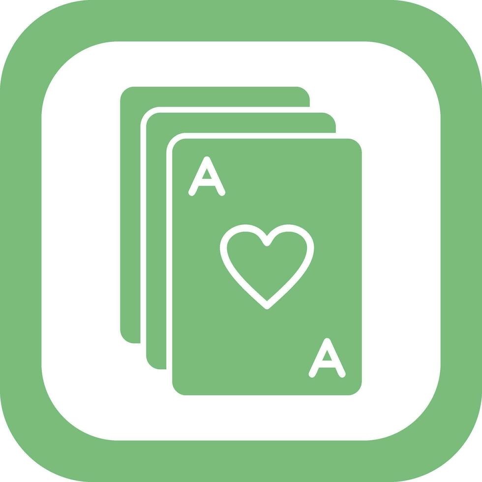 icono de vector de cartas de póquer