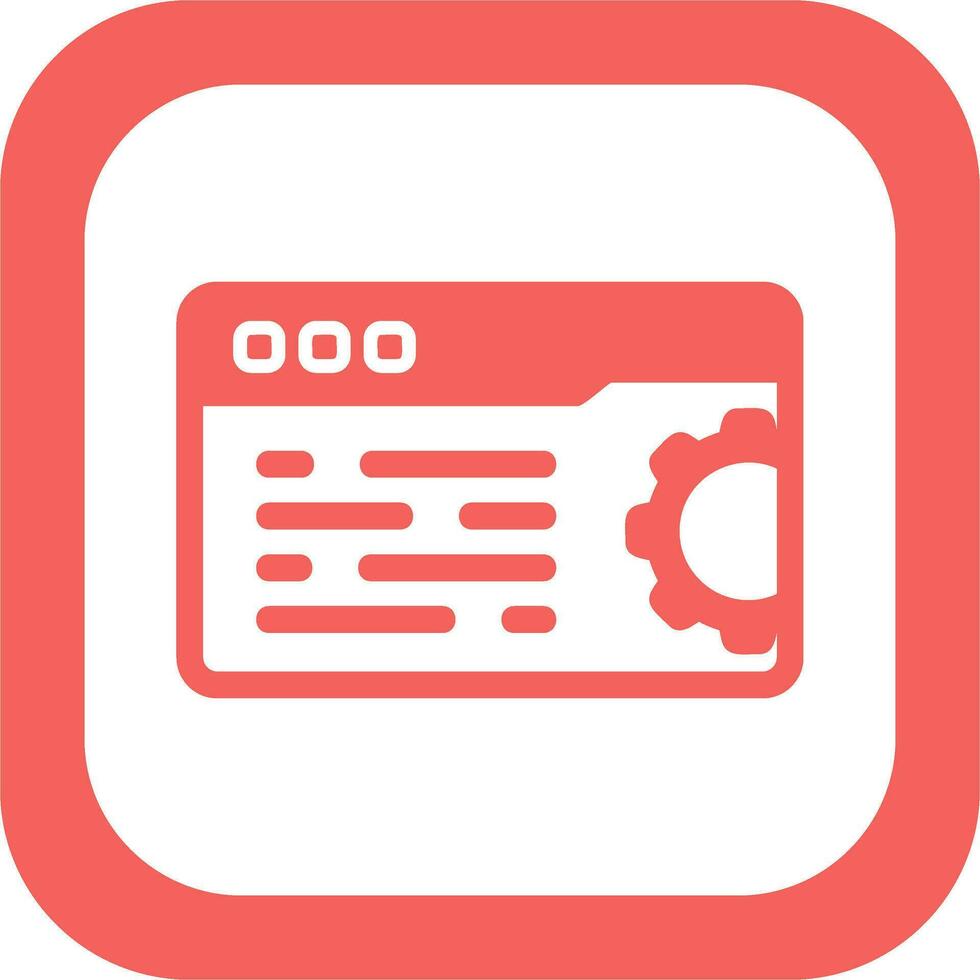 Web Settings Vector Icon
