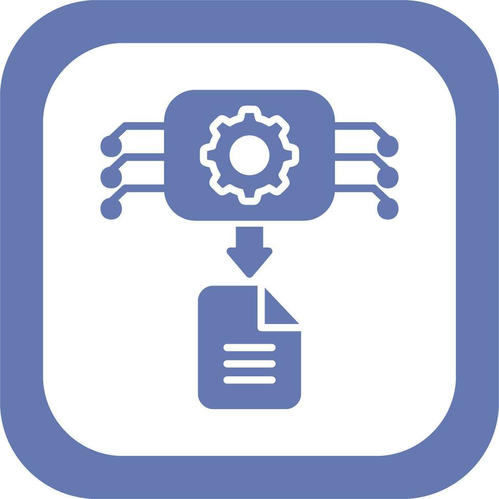 Machine Generated Data Vector Icon