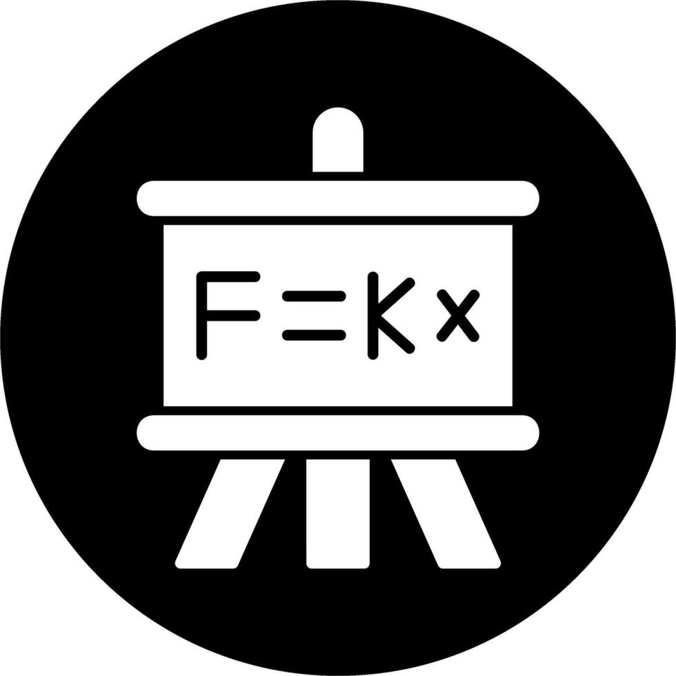 icono de vector de fórmula