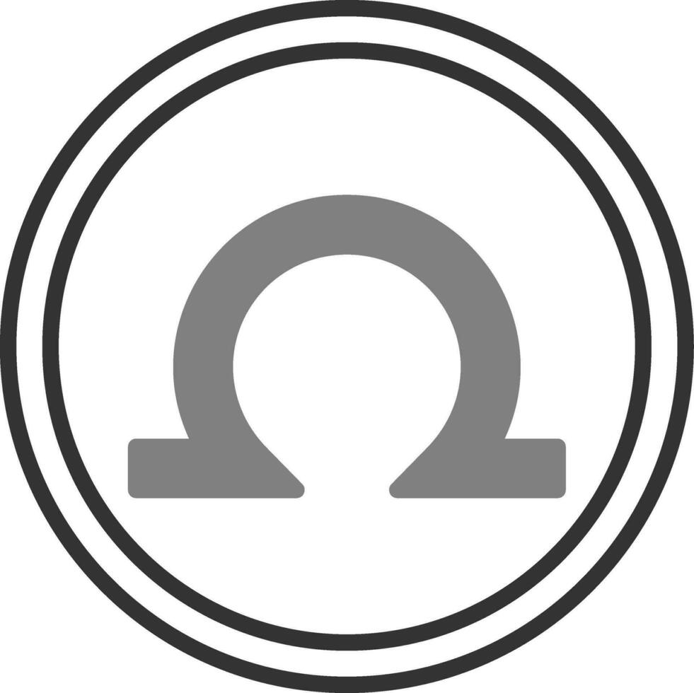 Omega Vector Icon