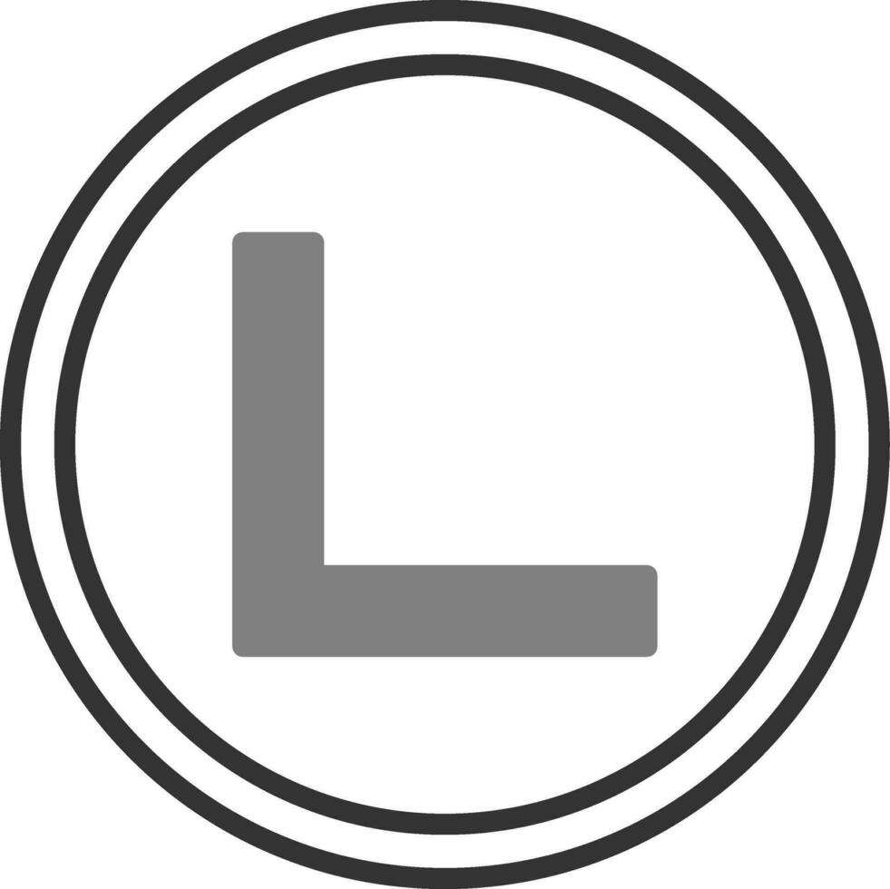Right Angle Vector Icon