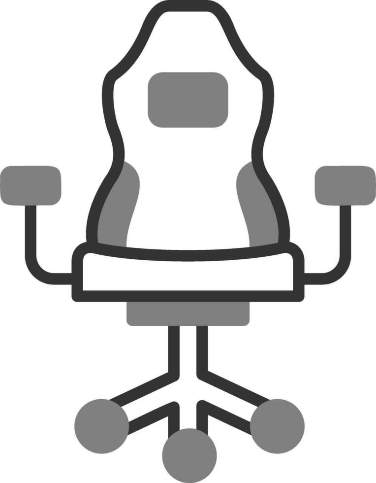 icono de vector de silla de juego