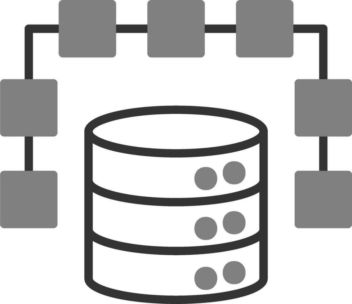 icono de vector de datos estructurados