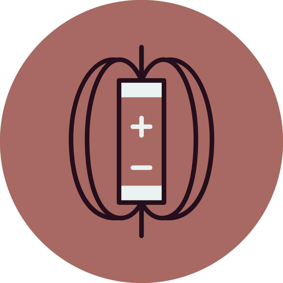 Magnetic Field Vector Icon