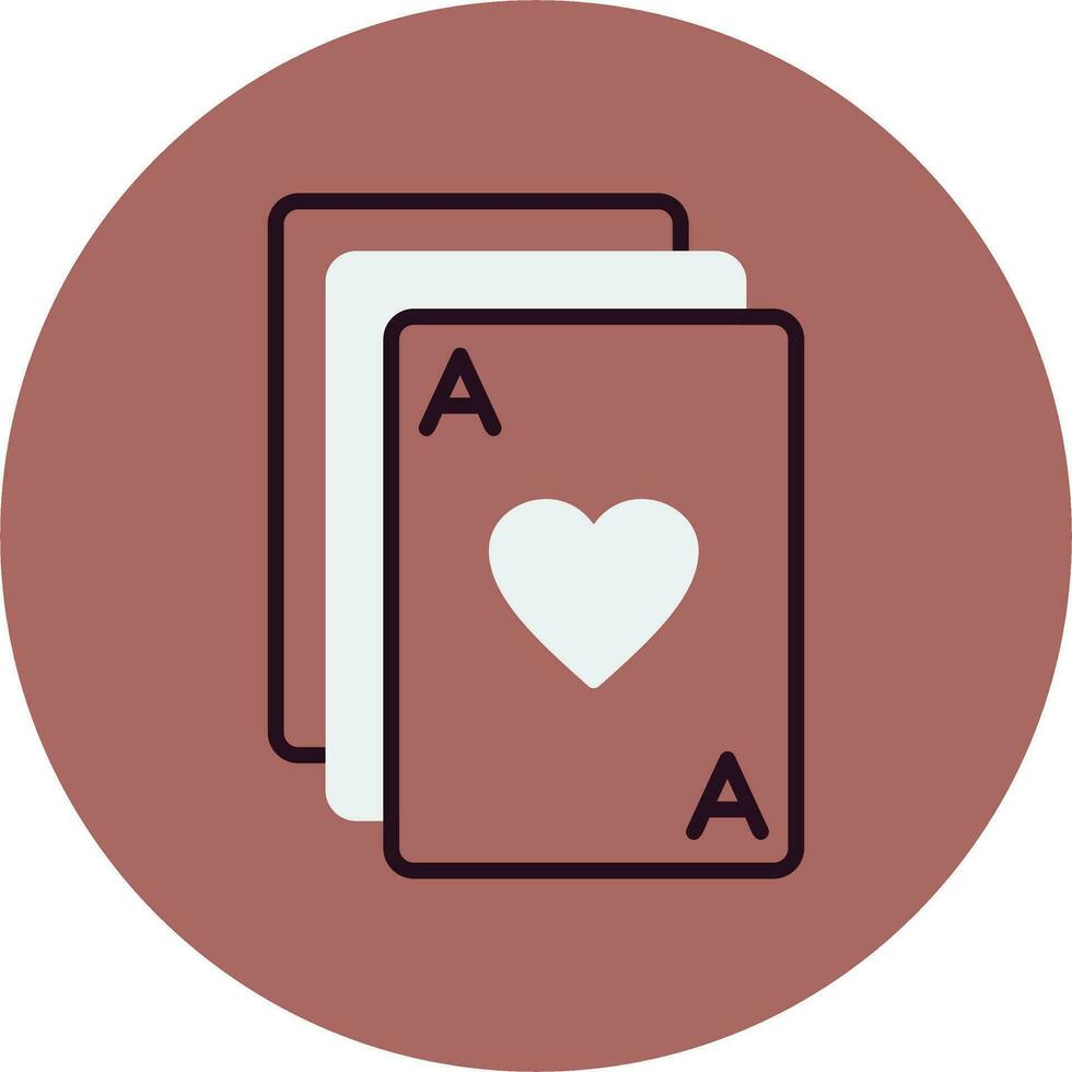 icono de vector de cartas de póquer