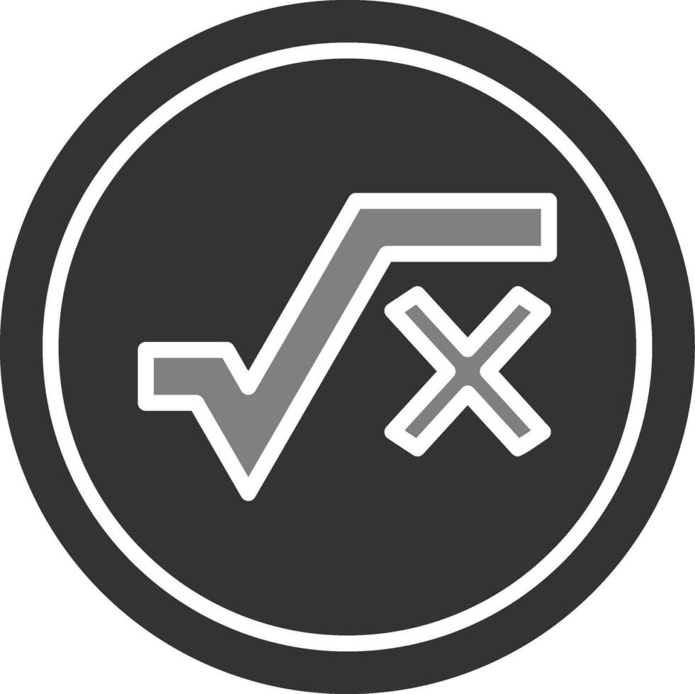 Square Root Vector Icon