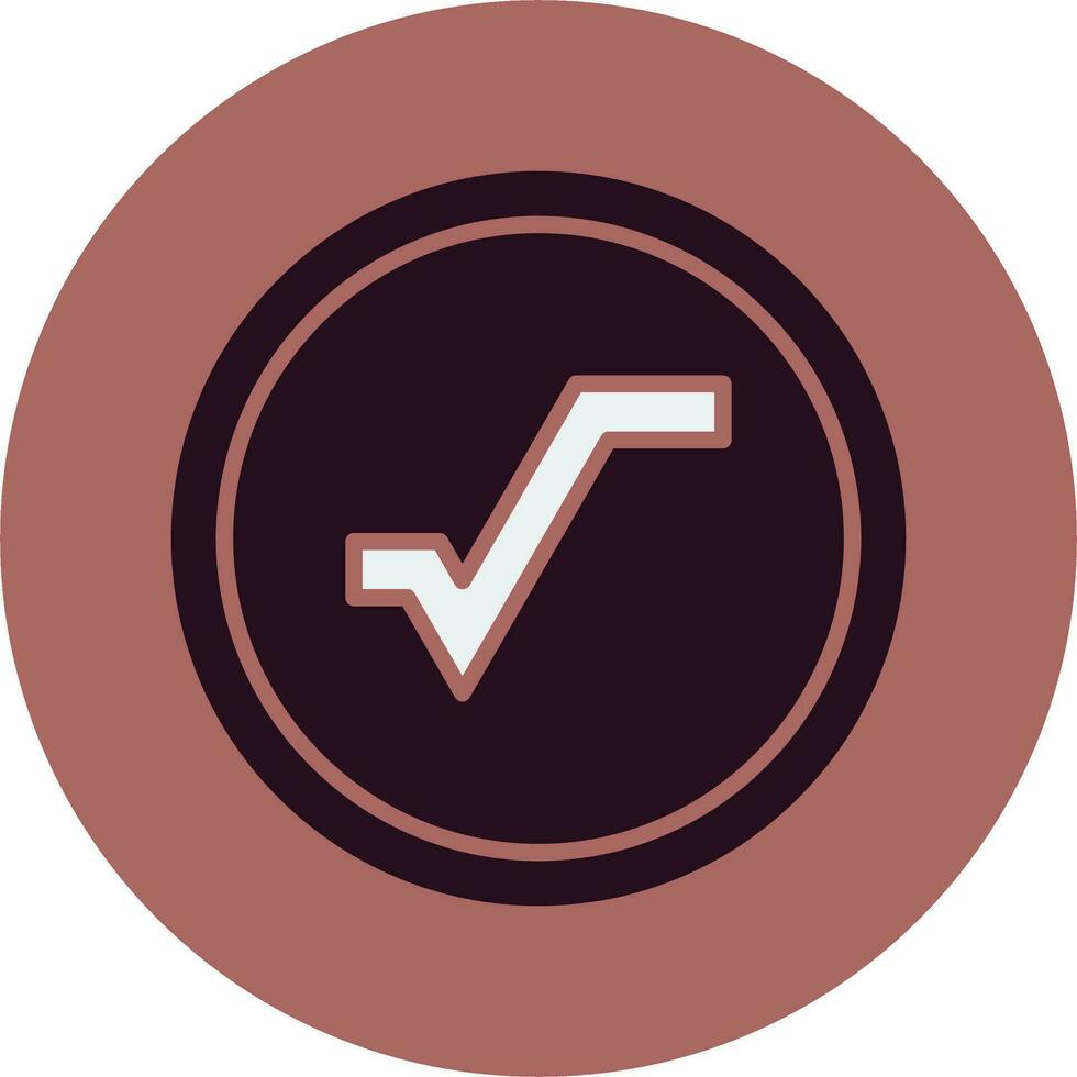 Square Root Vector Icon