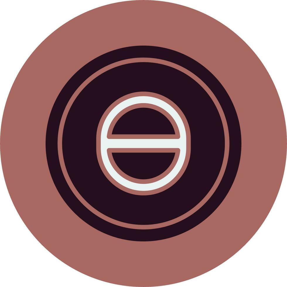 Theta Vector Icon
