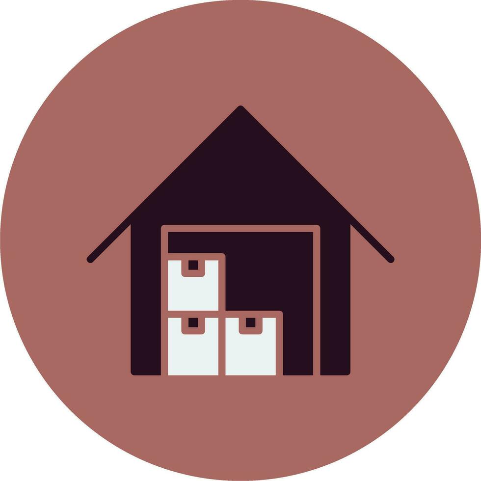 Data Warehouse Vector Icon