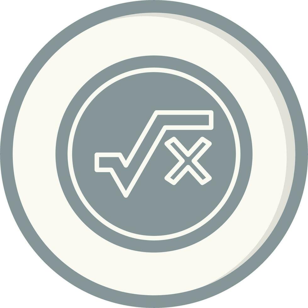 Square Root Vector Icon