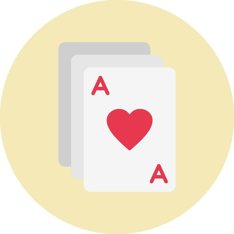 icono de vector de cartas de póquer