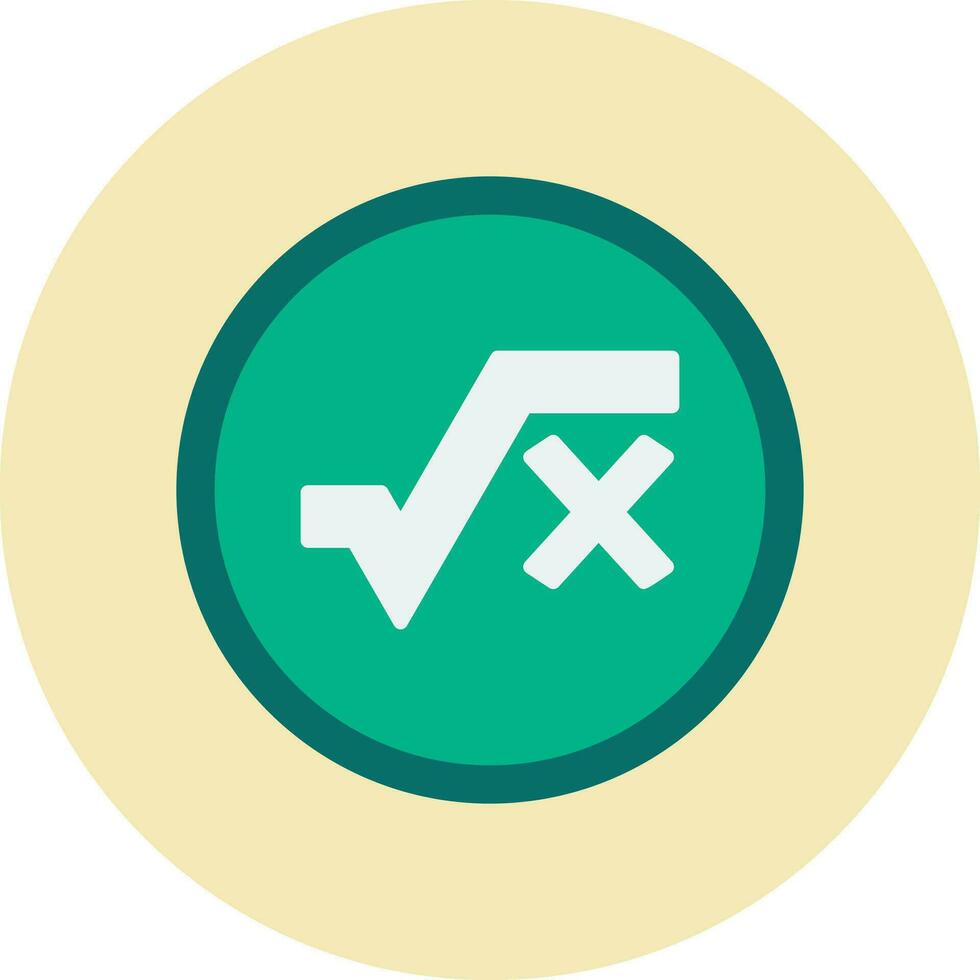 Square Root Vector Icon