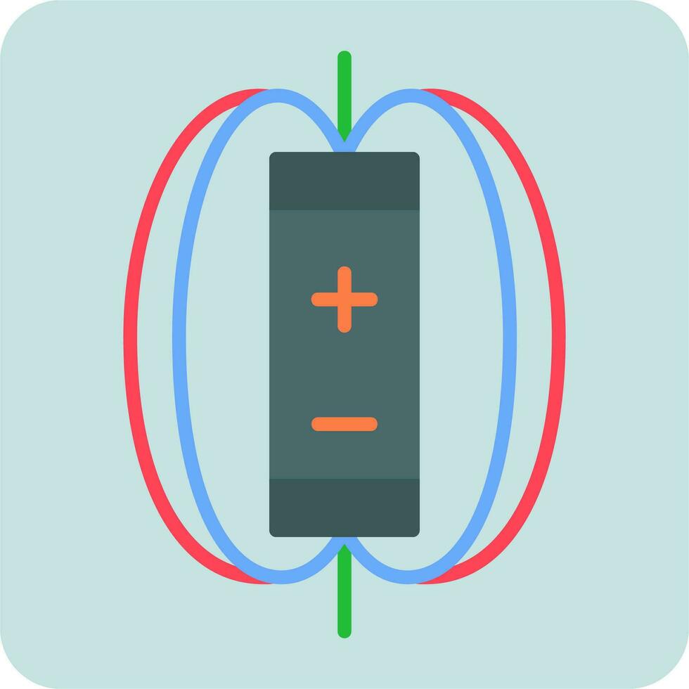 Magnetic Field Vector Icon
