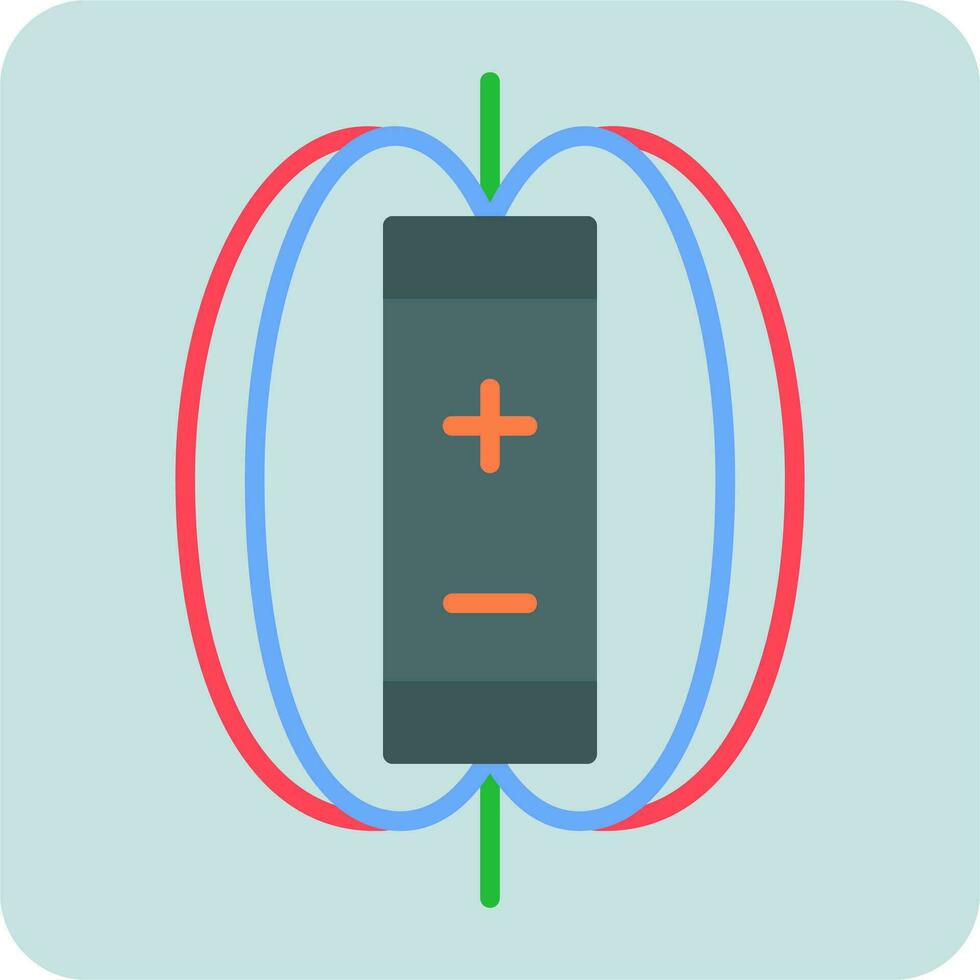 Magnetic Field Vector Icon