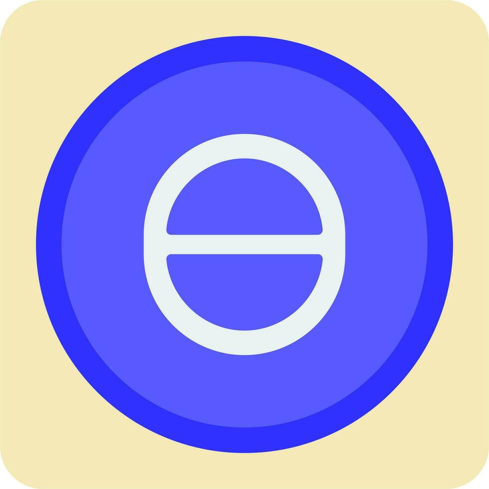 Theta Vector Icon