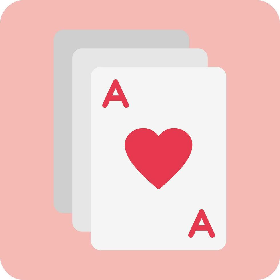 icono de vector de cartas de póquer