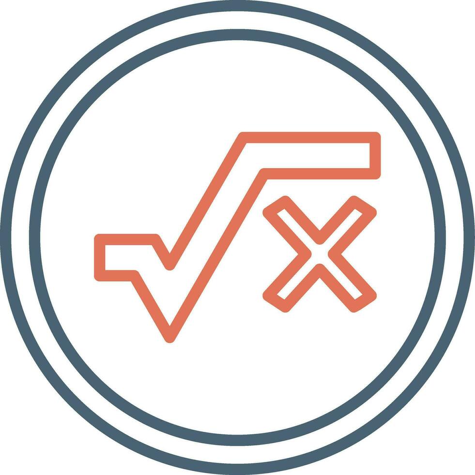 Square Root Vector Icon