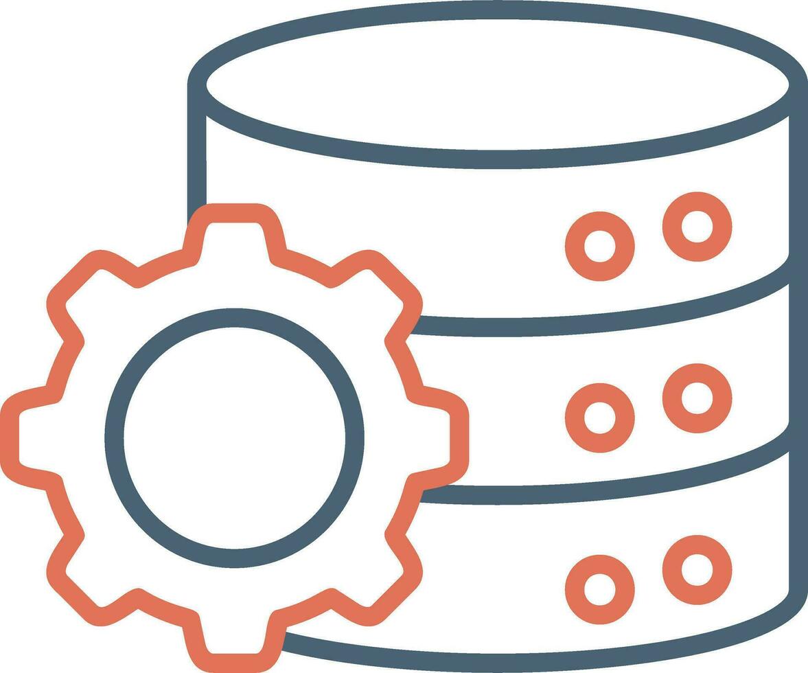 Operacional base de datos vector icono