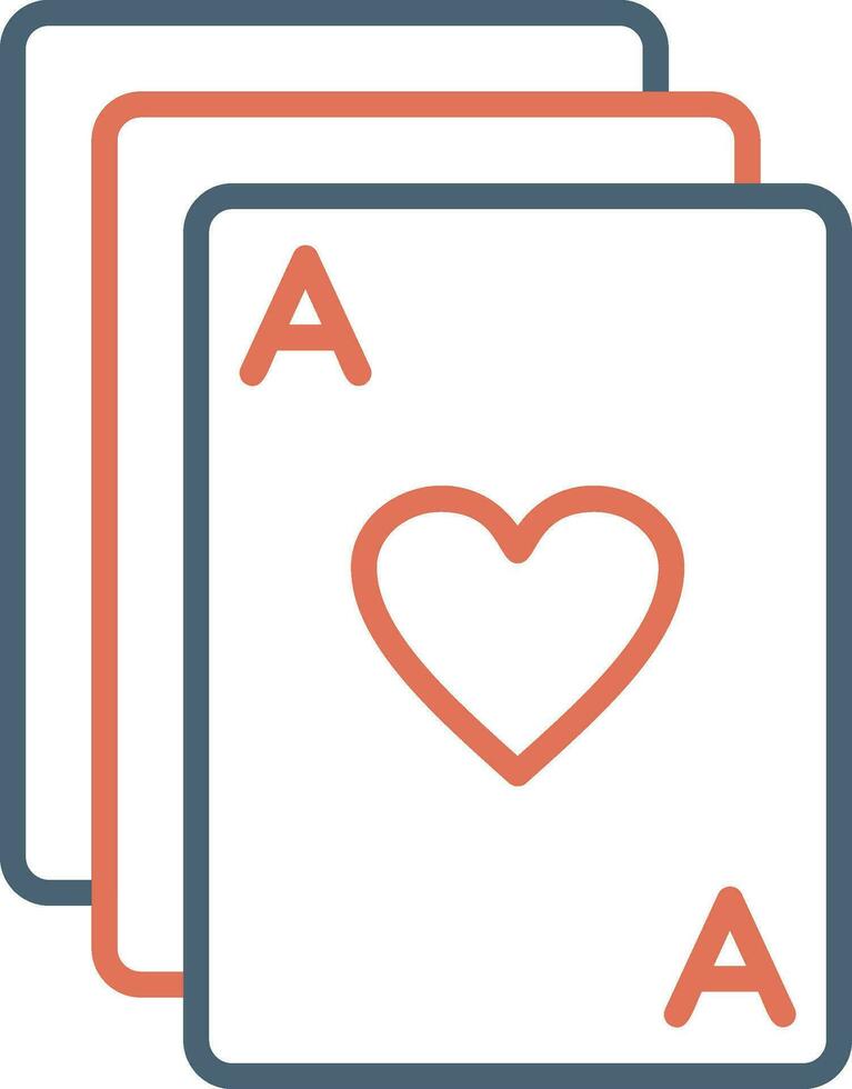 icono de vector de cartas de póquer