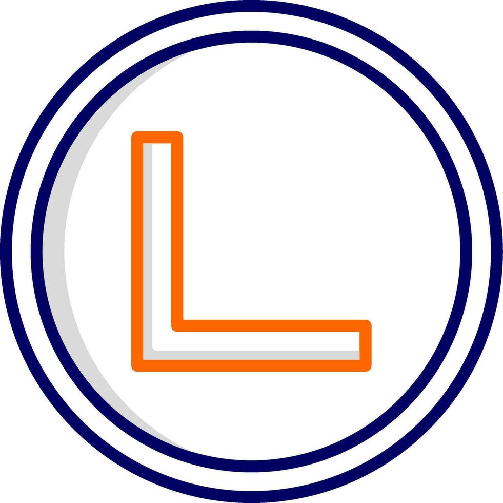 Right Angle Vector Icon