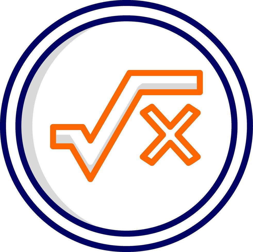 Square Root Vector Icon