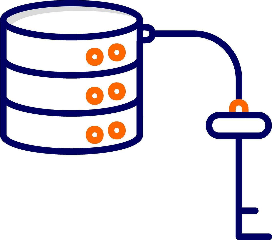 Key Value Database Vector Icon