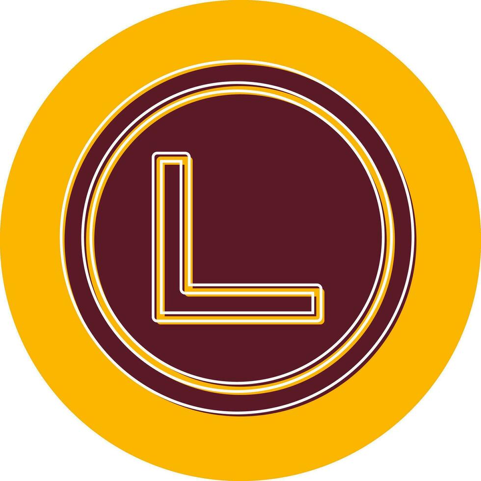Right Angle Vector Icon