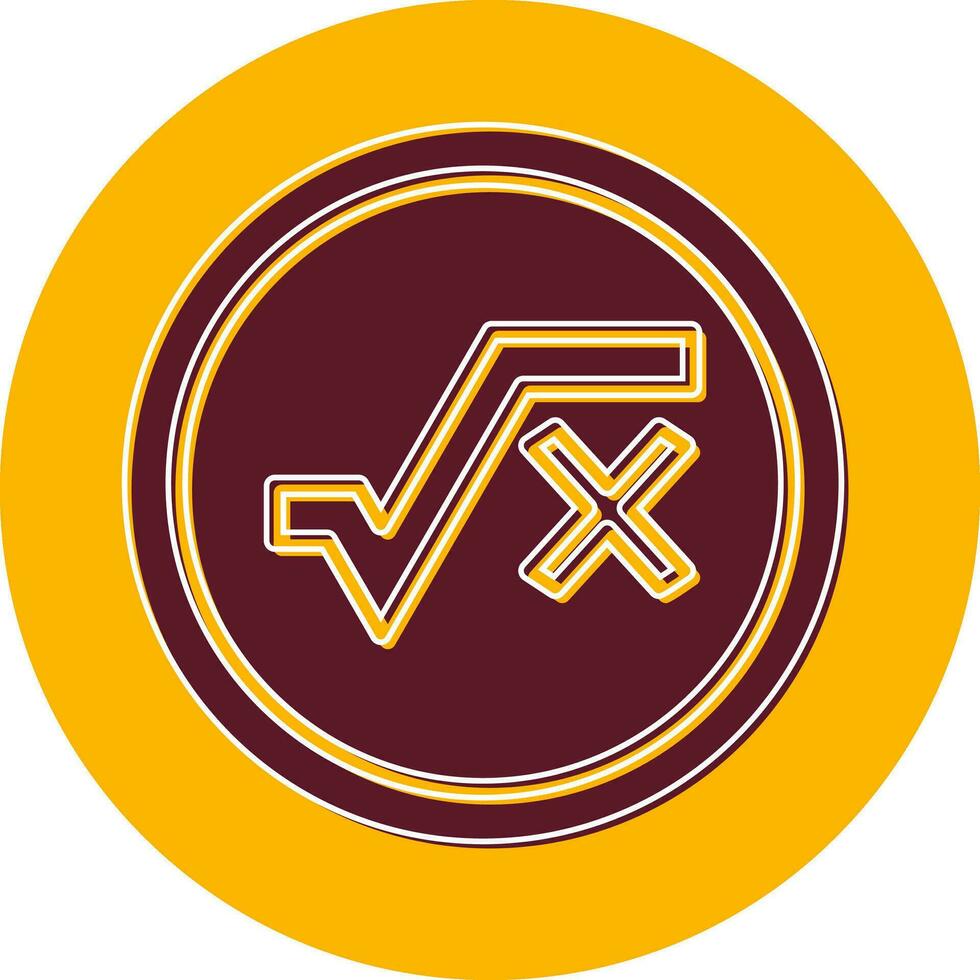 Square Root Vector Icon