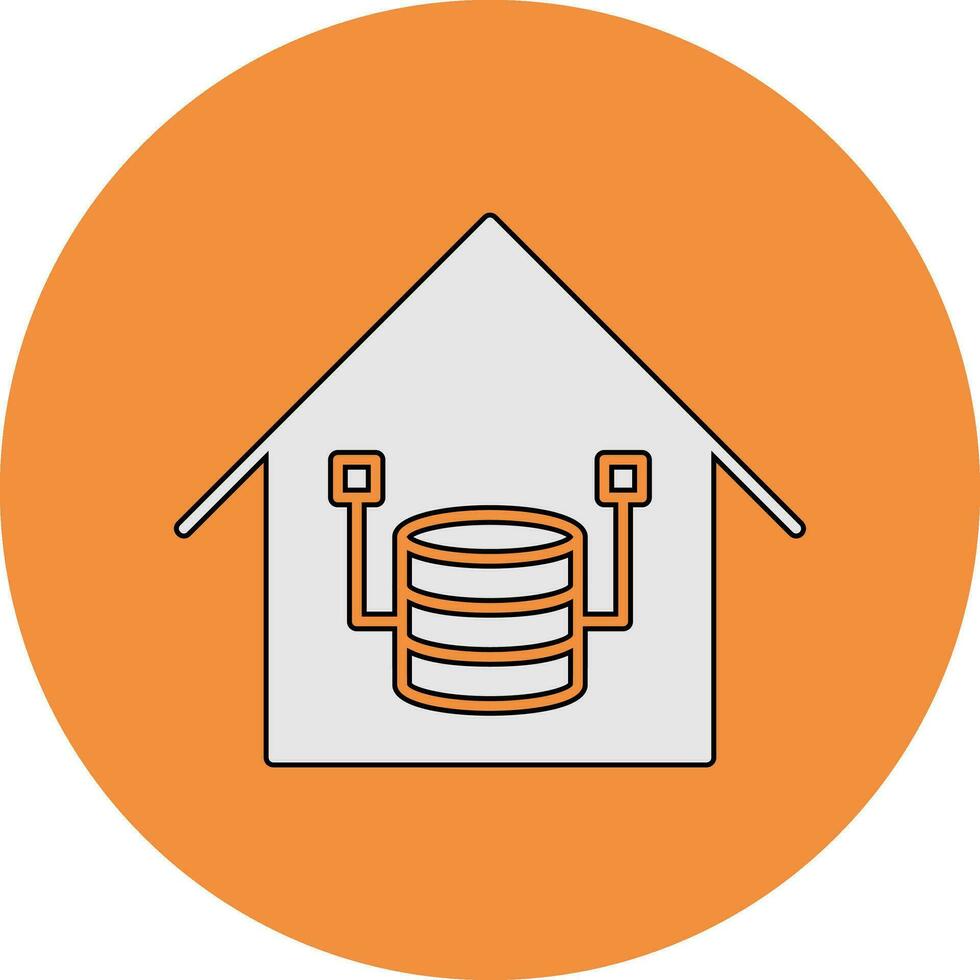 Data Warehouse Vector Icon