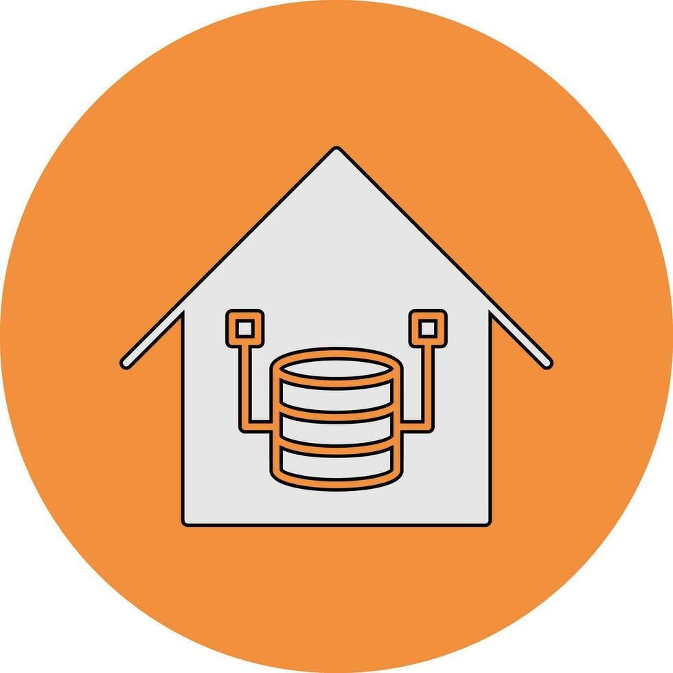 Data Warehouse Vector Icon