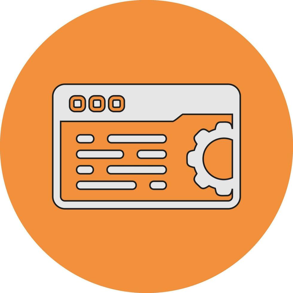 Web Settings Vector Icon