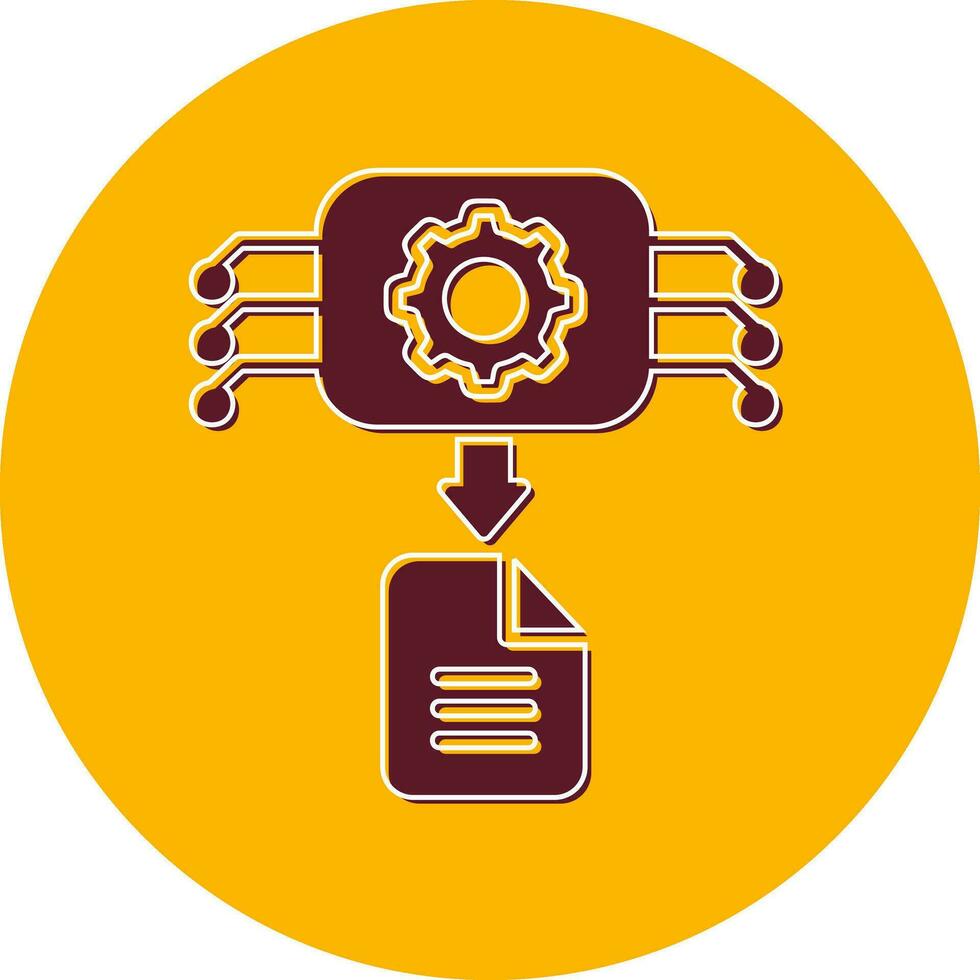 Machine Generated Data Vector Icon