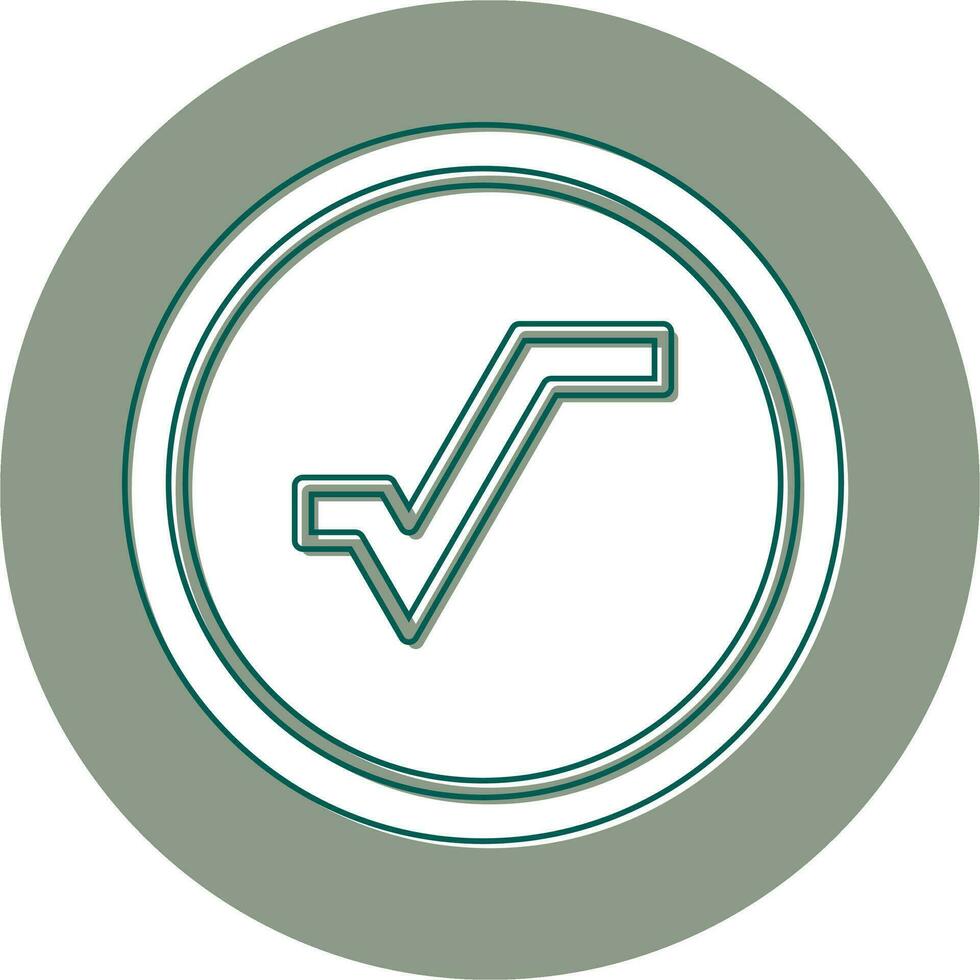 Square Root Vector Icon
