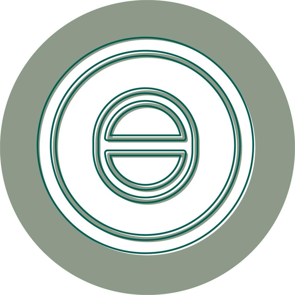 Theta Vector Icon