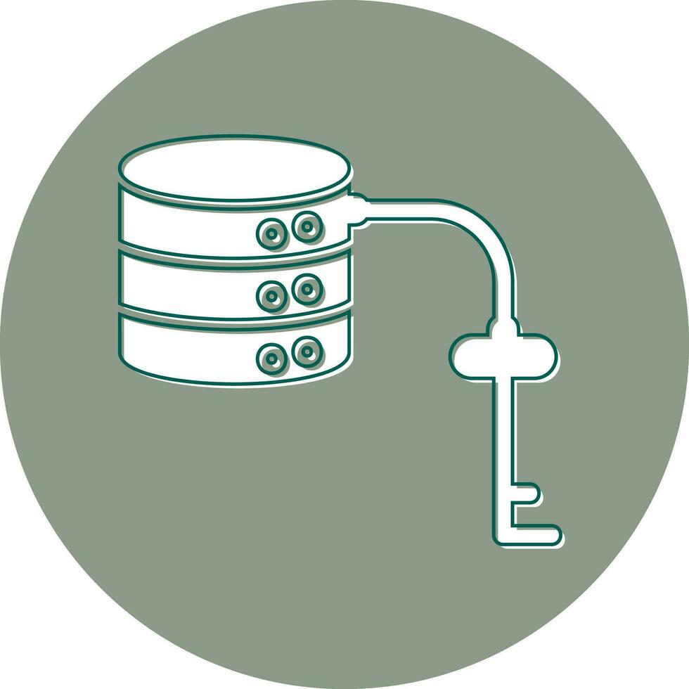 Key Value Database Vector Icon