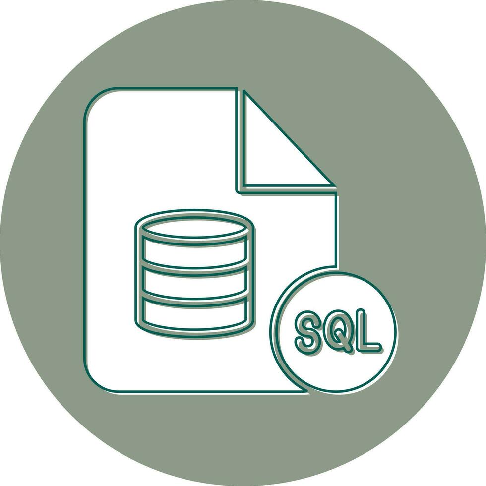 Structured Query Language Vector Icon