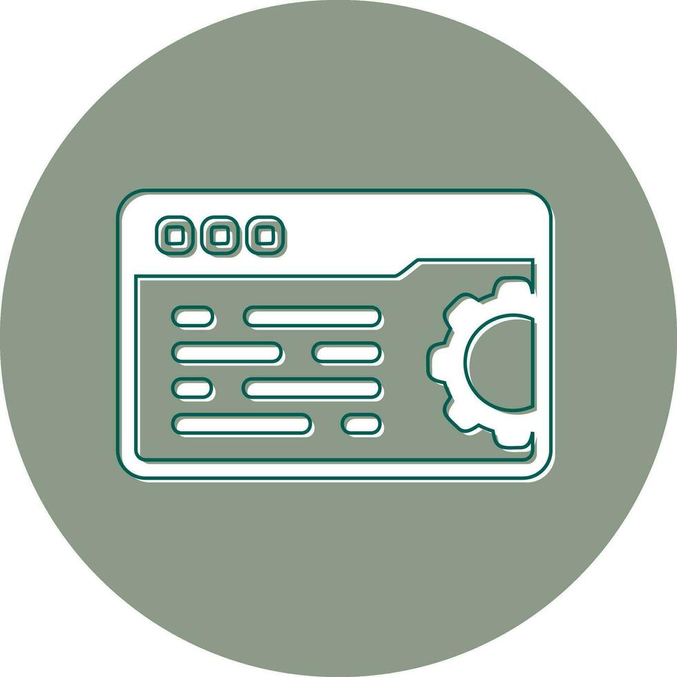 Web Settings Vector Icon