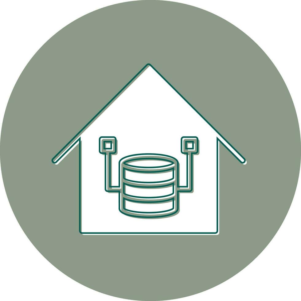 Data Warehouse Vector Icon