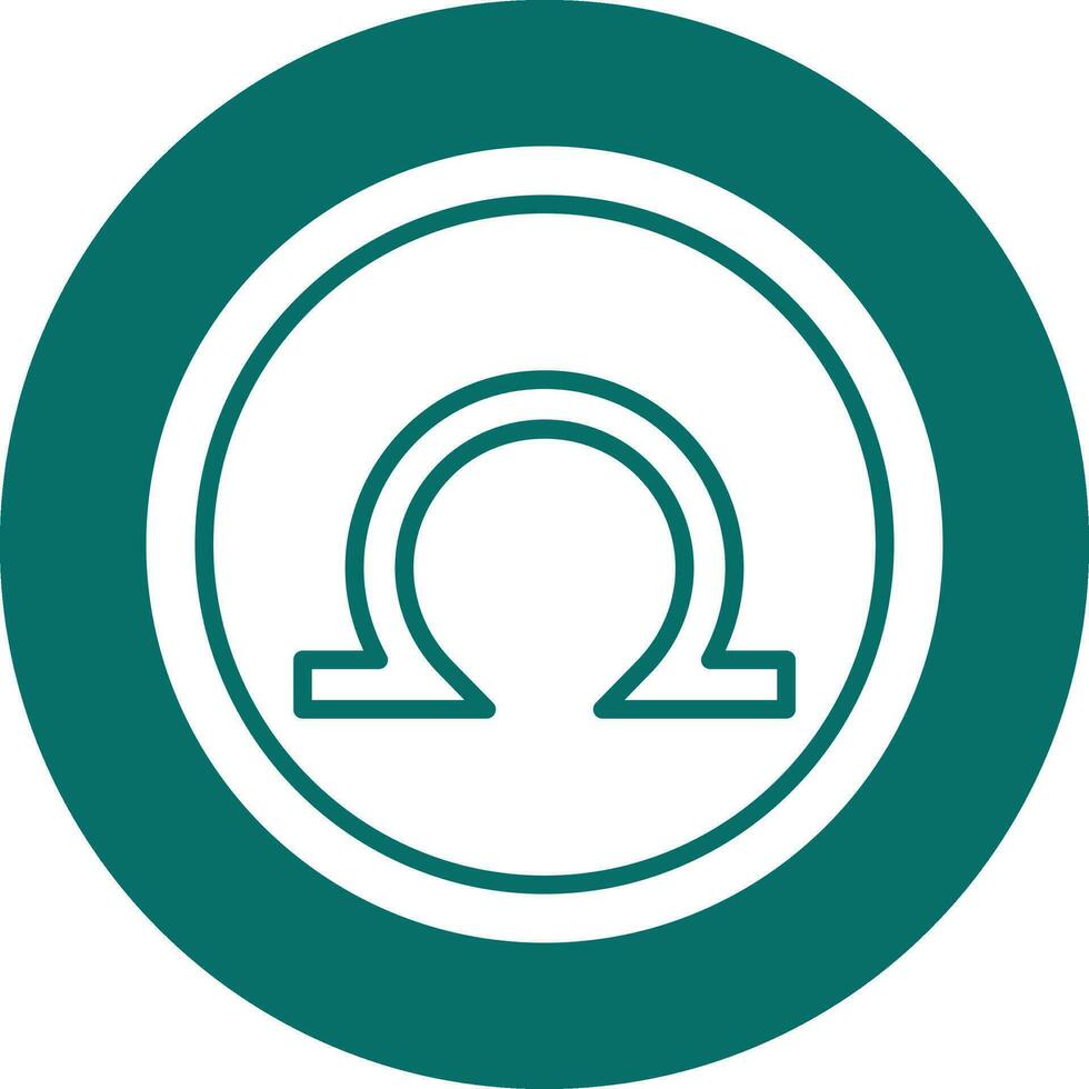 Omega Vector Icon