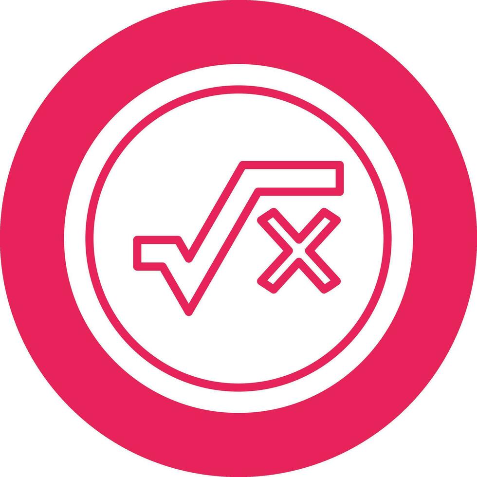 Square Root Vector Icon