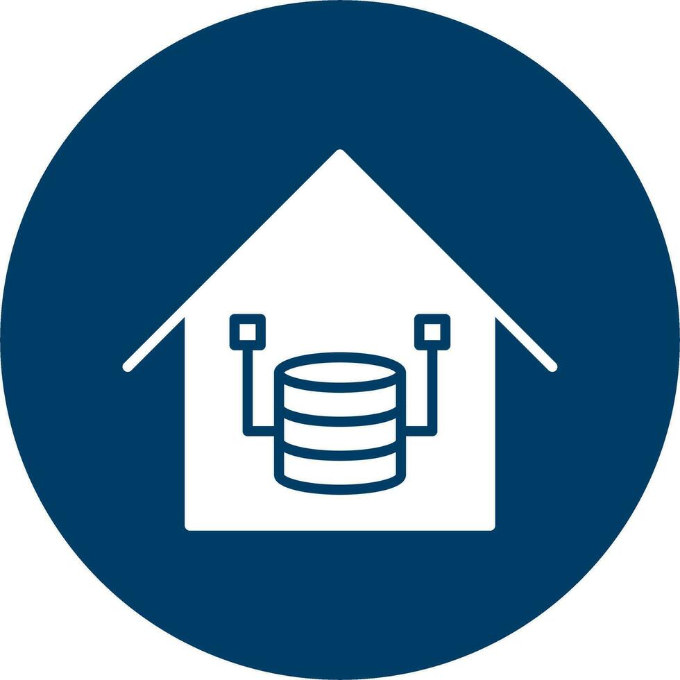 Data Warehouse Vector Icon