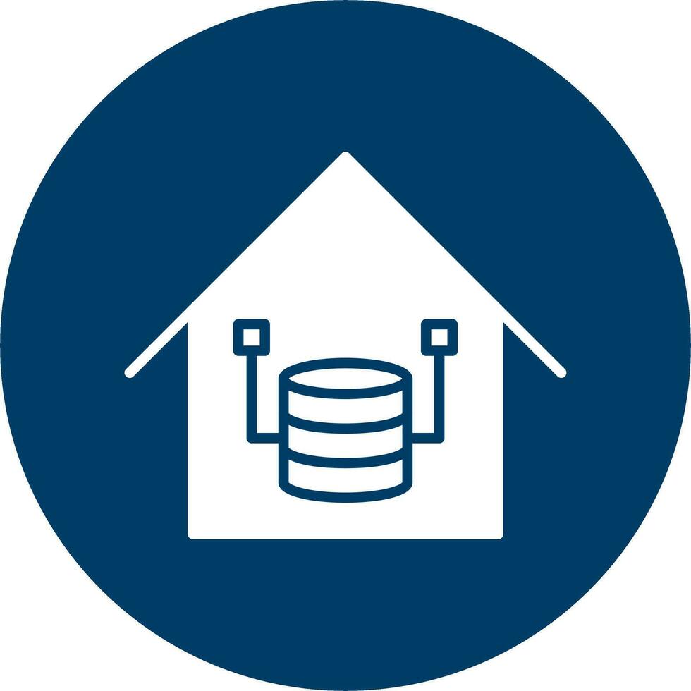 Data Warehouse Vector Icon