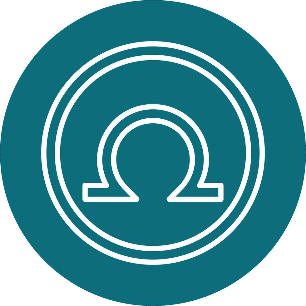 Omega Vector Icon