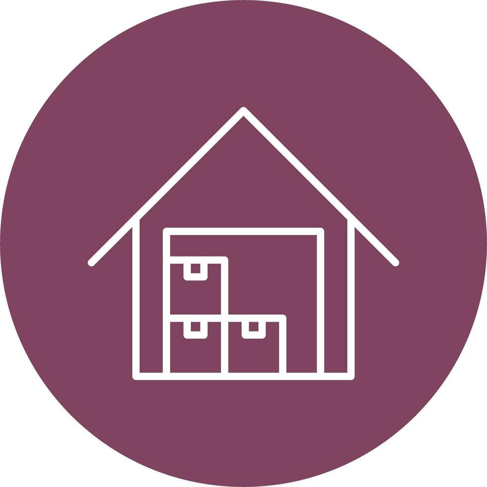 Data Warehouse Vector Icon