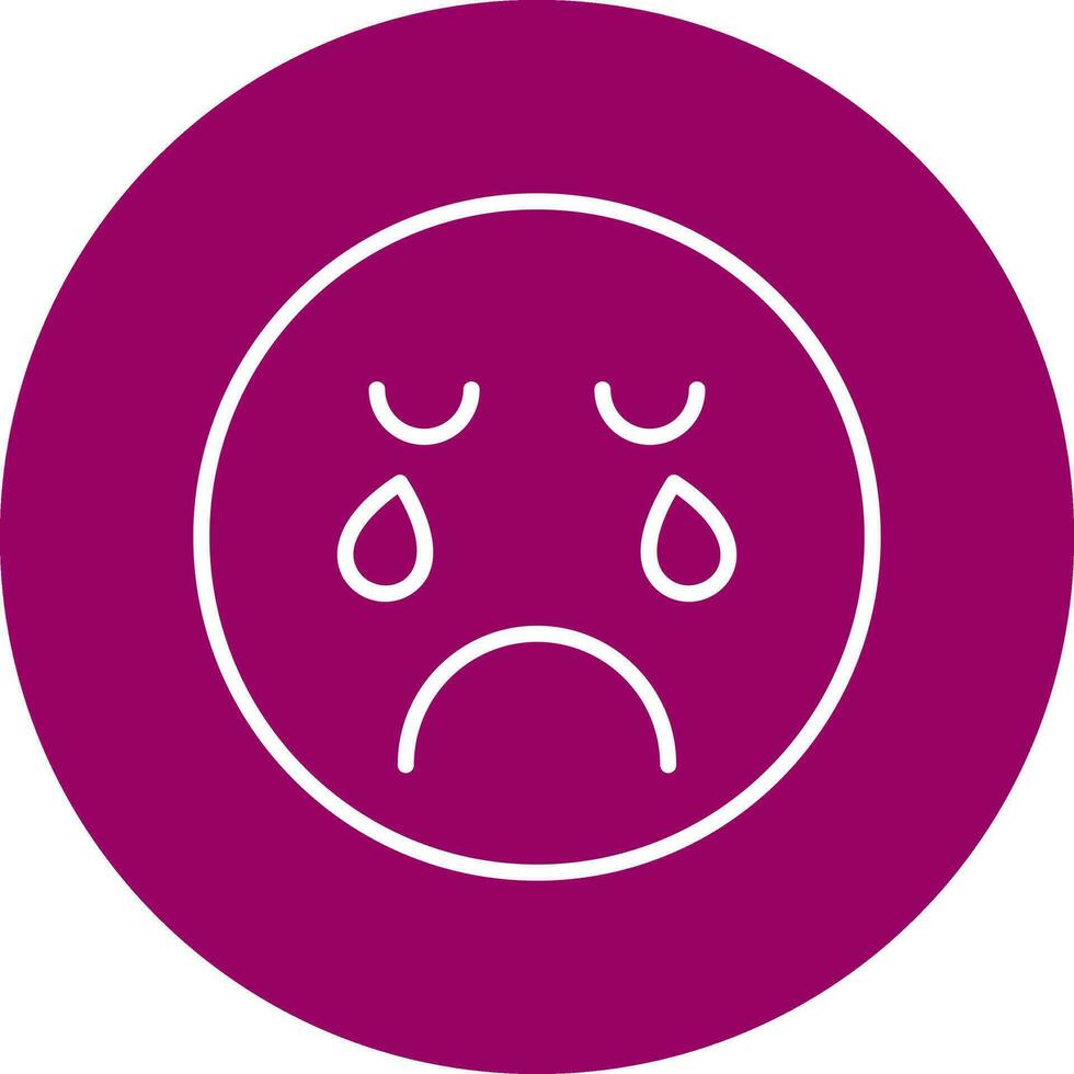 Crying Vector Icon
