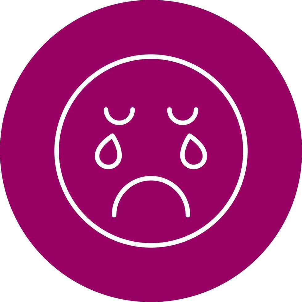 Crying Vector Icon