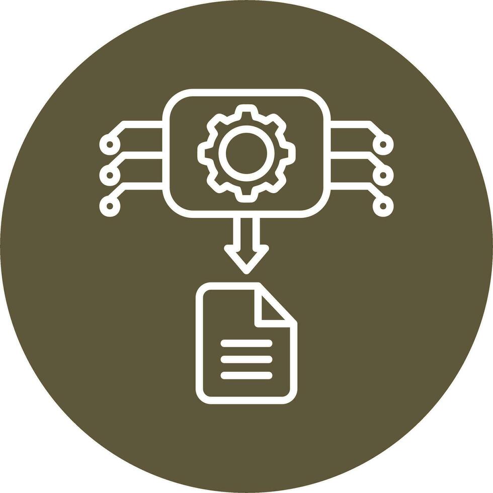 Machine Generated Data Vector Icon