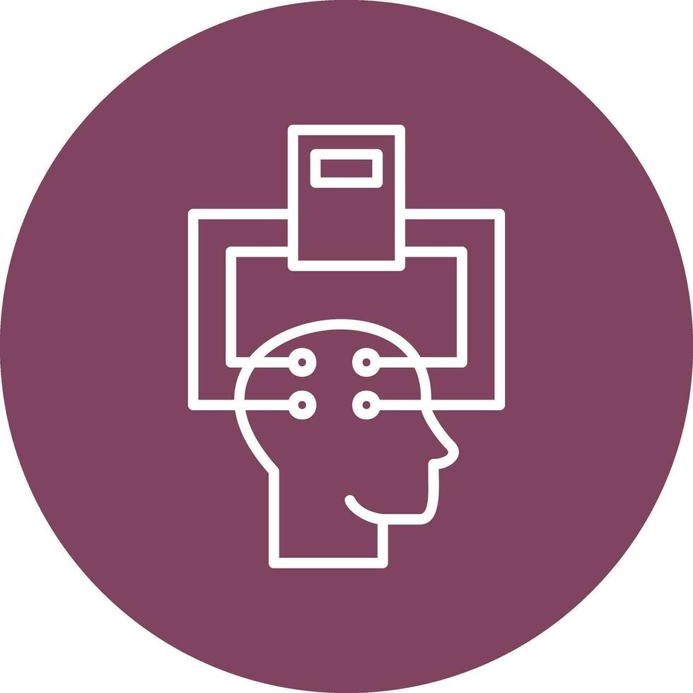 Electroencephalogram Vector Icon
