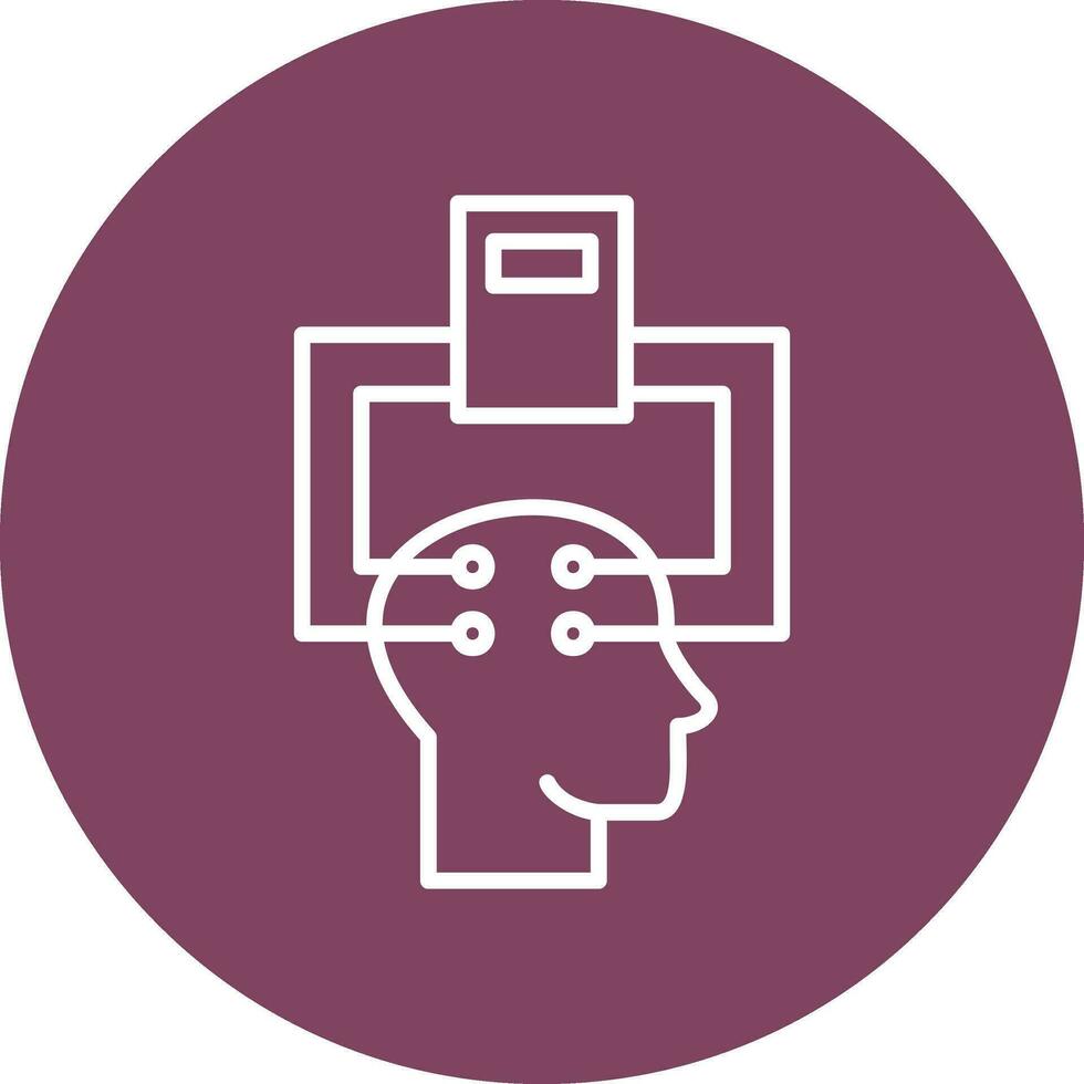 Electroencephalogram Vector Icon